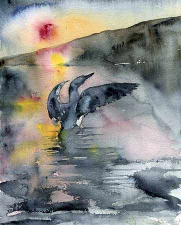 Click painting to link to Heron Dance web page